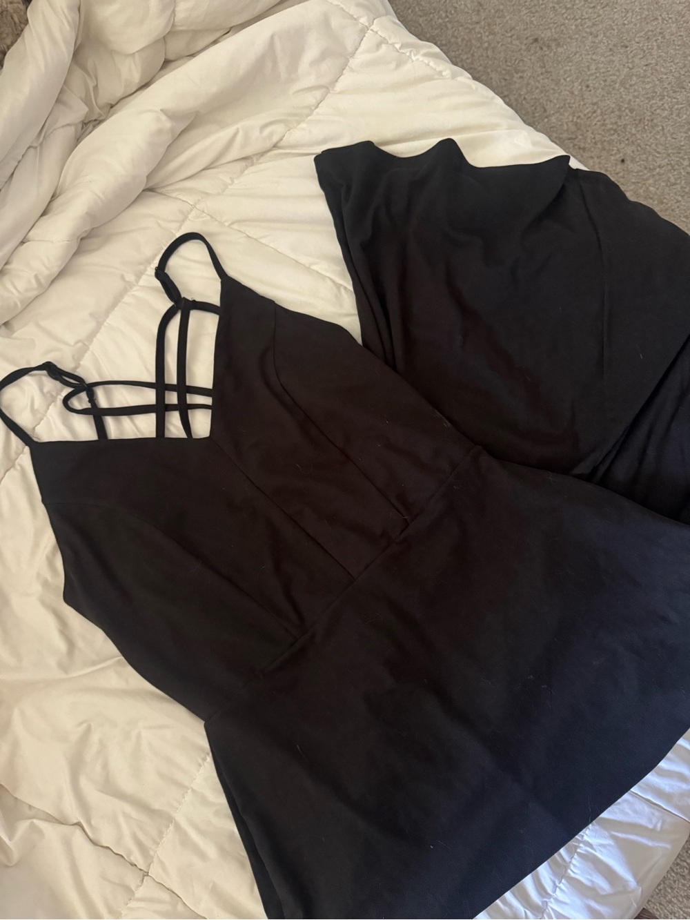 Market & Spruce Black Strappy Maxi Dress